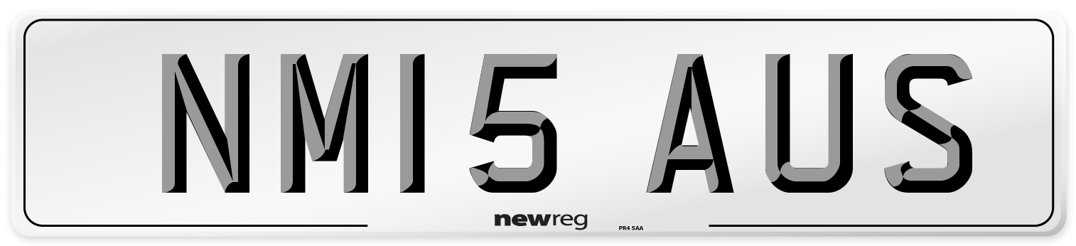 NM15 AUS Number Plate from New Reg